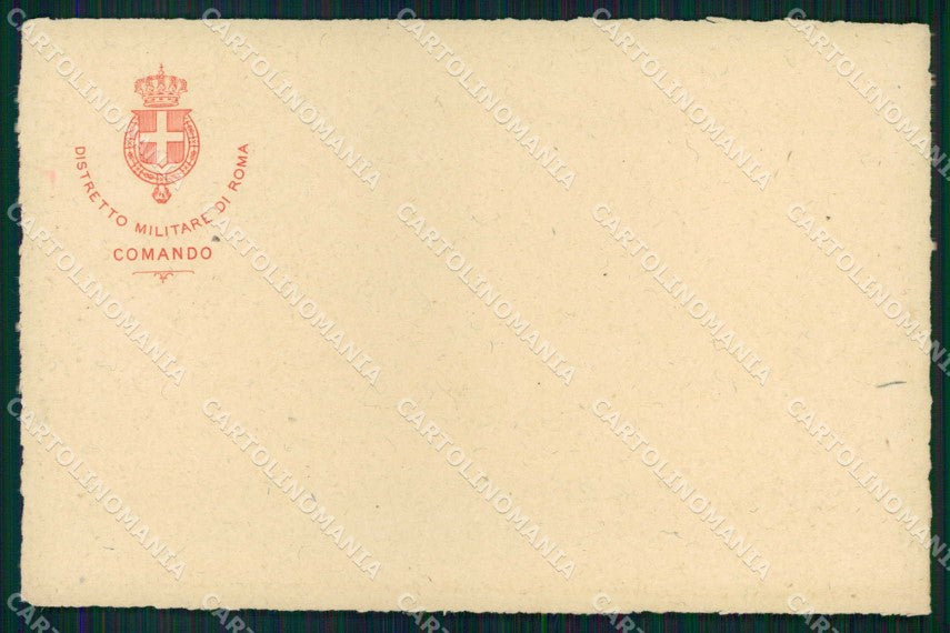 Militari Reggimentali Distretto Militare Roma Comando cartolina KF3815 – fronte