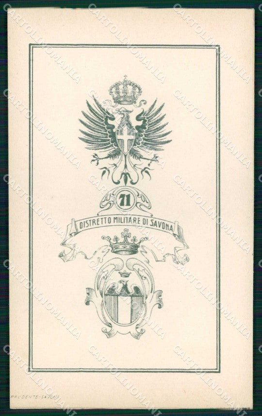Militari Reggimentali 71° Distretto Militare Savona cartolina KF3828 – fronte