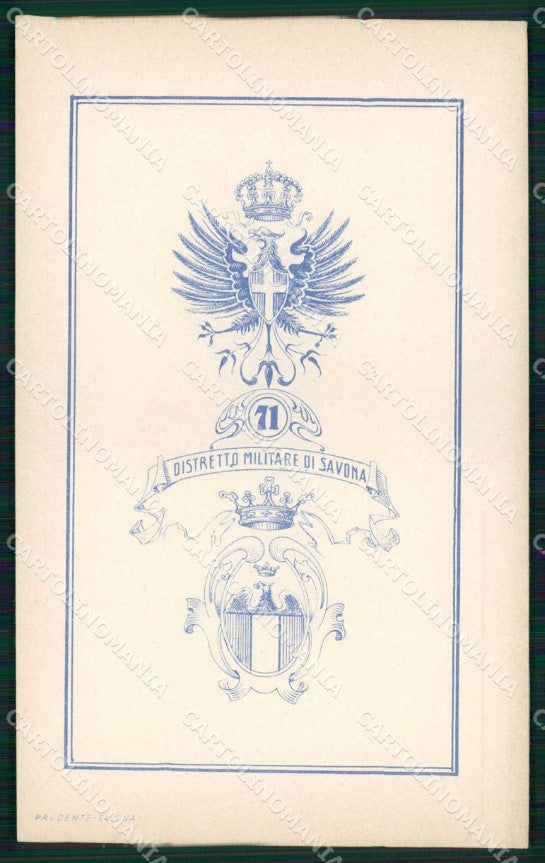 Militari Reggimentali 71° Distretto Militare Savona cartolina KF3829 – fronte
