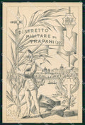 Militari Reggimentali 32° Distretto Militare Trapani cartolina KF3849 – fronte
