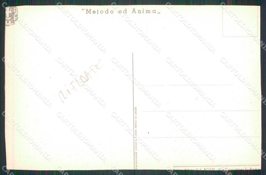 Militari Reggimentali 84° Distretto Militare Pistoia RIFILATA cartolina KF3863 – retro