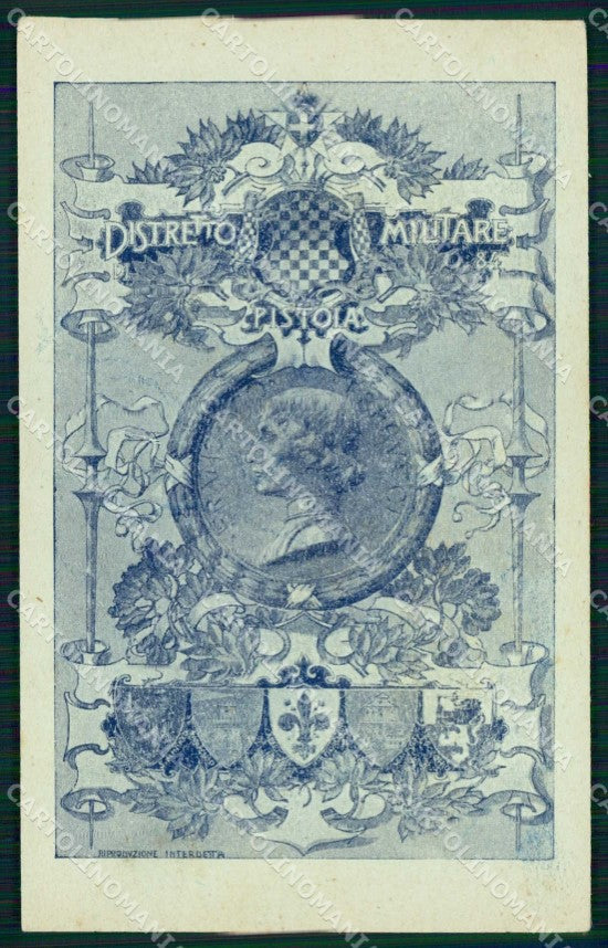 Militari Reggimentali 84° Distretto Militare Pistoia ABRASA cartolina KF3865 – fronte