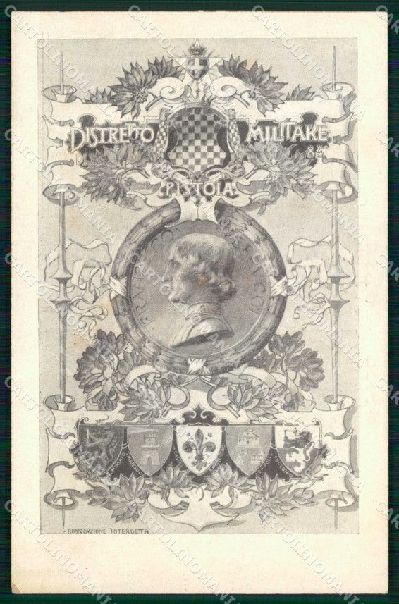 Militari Reggimentali 84° Distretto Militare Pistoia cartolina KF3866 – fronte