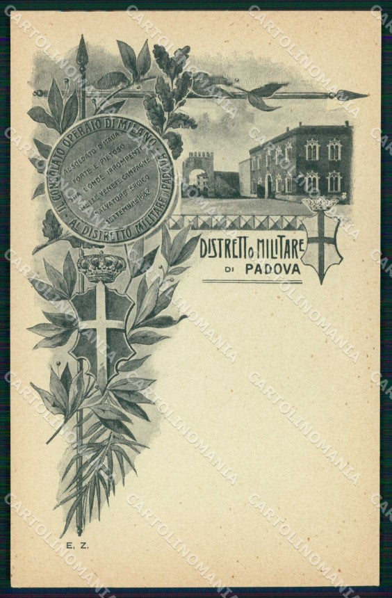 Militari Reggimentali 29° Distretto Militare Padova cartolina KF3870 – fronte