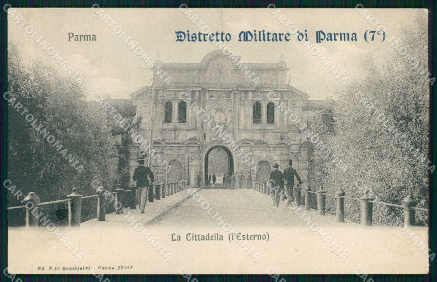 Militari Reggimentali 7° Distretto Militare Parma cartolina KF3872 – fronte