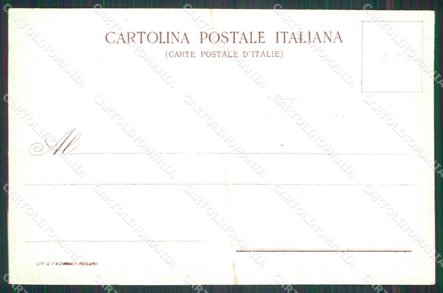 Militari Reggimentali 53° Distretto Militare Pesaro cartolina KF3876 – retro
