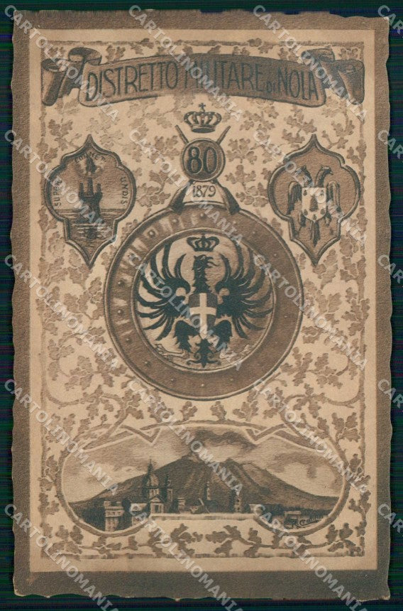 Militari Reggimentali 80° Distretto Militare Nola cartolina KF3885 – fronte