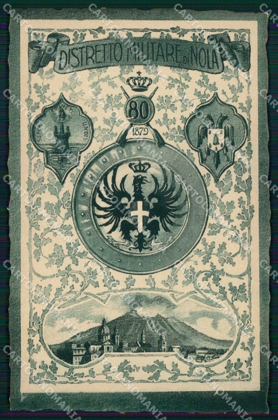 Militari Reggimentali 80° Distretto Militare Nola cartolina KF3886 – fronte
