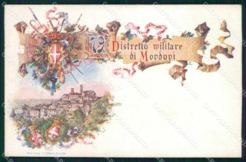 Militari Reggimentali 79° Distretto Militare Mondovì cartolina KF3888 – fronte