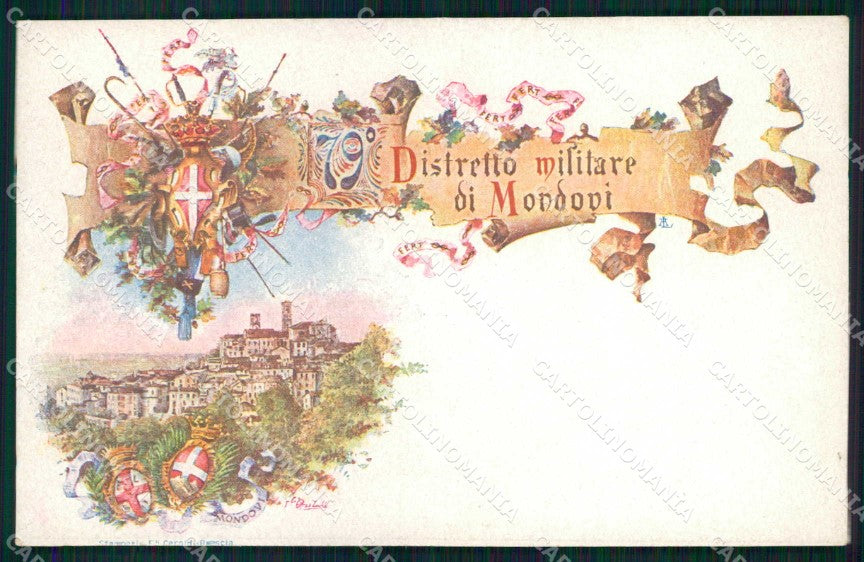 Militari Reggimentali 79° Distretto Militare Mondovì cartolina KF3889 – fronte