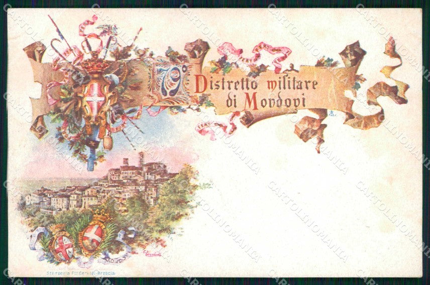 Militari Reggimentali 79° Distretto Militare Mondovì cartolina KF3890 – fronte