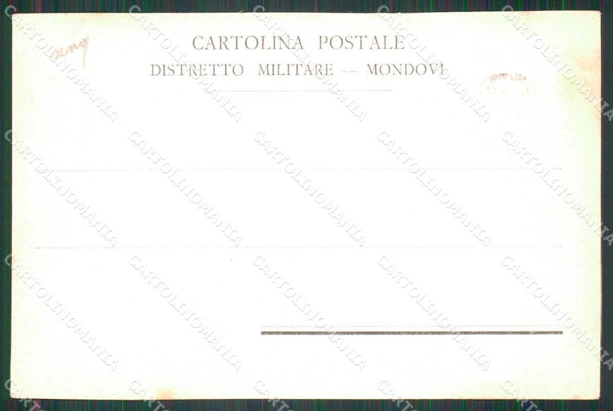 Militari Reggimentali 79° Distretto Militare Mondovì cartolina KF3891 – retro