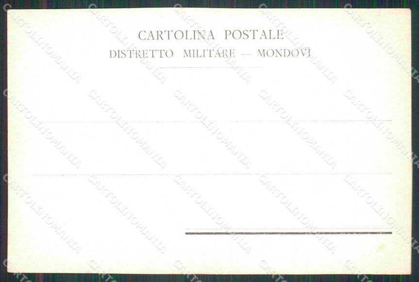 Militari Reggimentali 79° Distretto Militare Mondovì cartolina KF3892 – retro