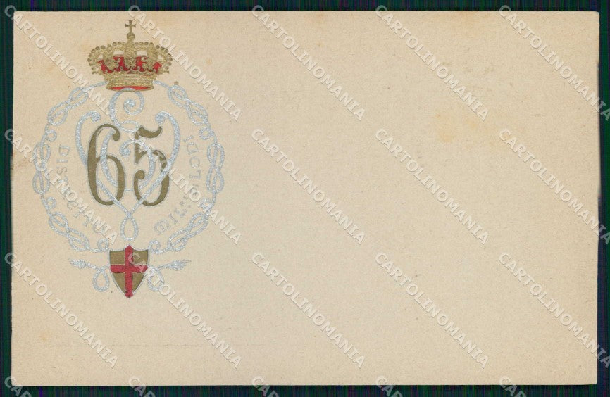 Militari Reggimentali 65° Distretto Militare Lodi cartolina KF3903 – fronte