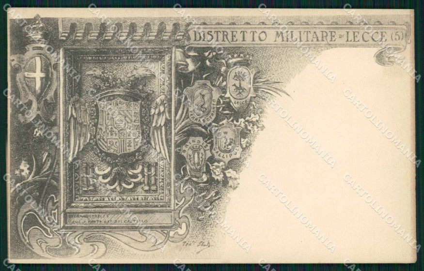 Militari Reggimentali 5° Distretto Militare Lecce Gallipoli cartolina KF3913 – fronte