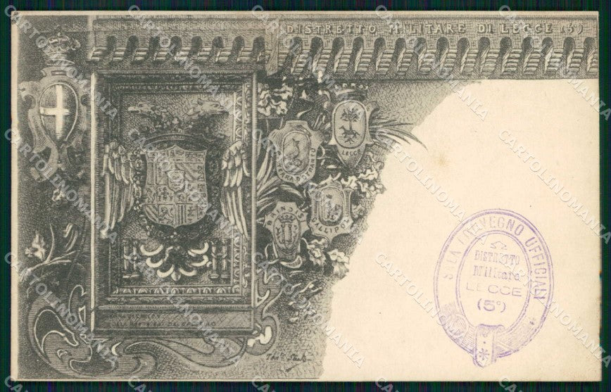 Militari Reggimentali 5° Distretto Militare Lecce Gallipoli cartolina KF3915 – fronte