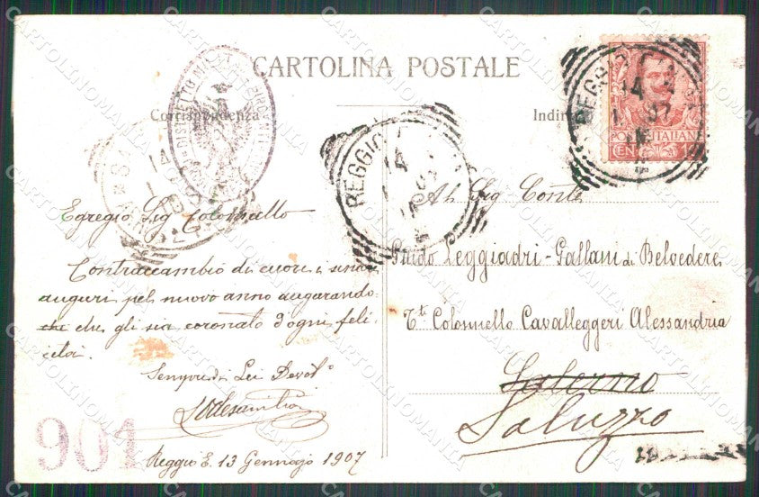 Militari Reggimentali 60° Distretto Militare Girgenti Agrigento cartolina KF3922 – retro