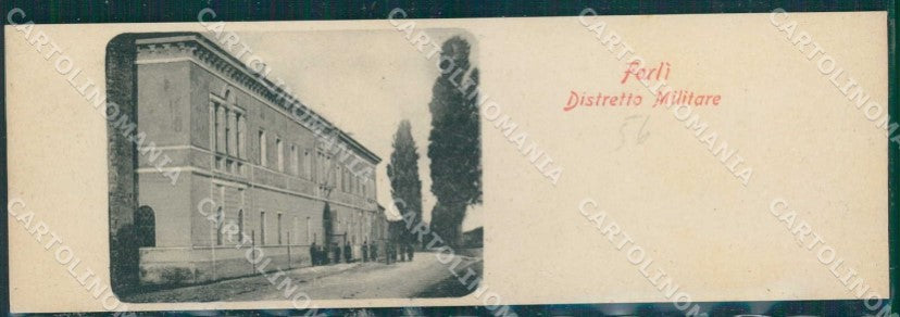 Militari Reggimentali 56° Distretto Militare Forlì mini cartolina KF3938 – fronte