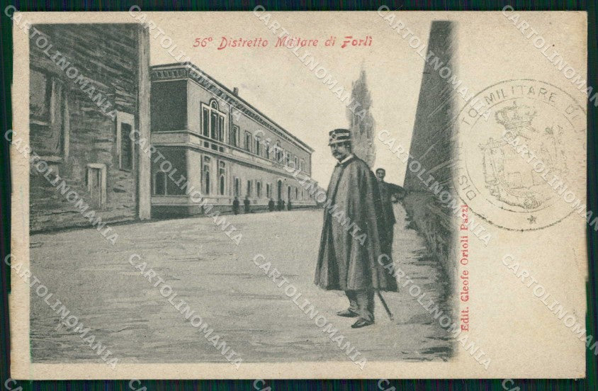 Militari Reggimentali 56° Distretto Militare Forlì cartolina KF3939 – fronte
