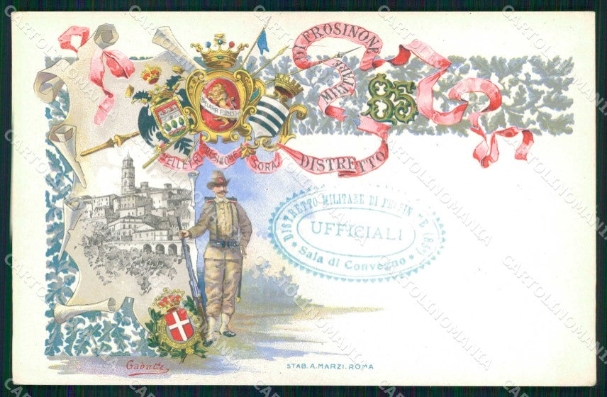 Militari Reggimentali 85° Distretto Militare Frosinone cartolina KF3940 – fronte