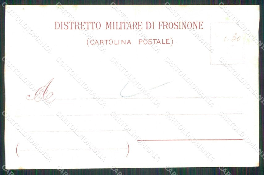 Militari Reggimentali 85° Distretto Militare Frosinone cartolina KF3940 – retro