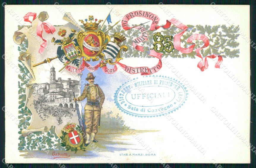 Militari Reggimentali 85° Distretto Militare Frosinone cartolina KF3941 – fronte