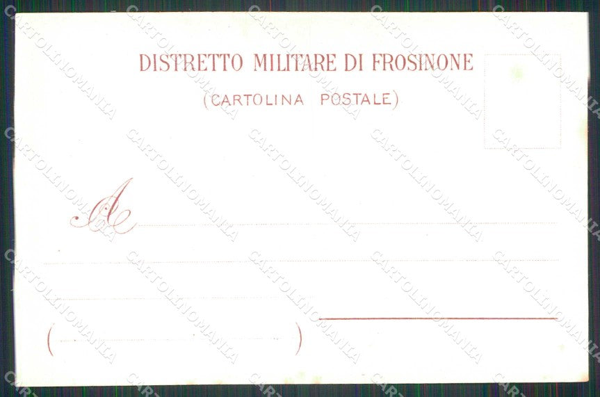 Militari Reggimentali 85° Distretto Militare Frosinone cartolina KF3941 – retro