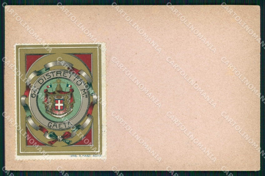 Militari Reggimentali 64° Distretto Militare Gaeta cartolina KF3942 – fronte