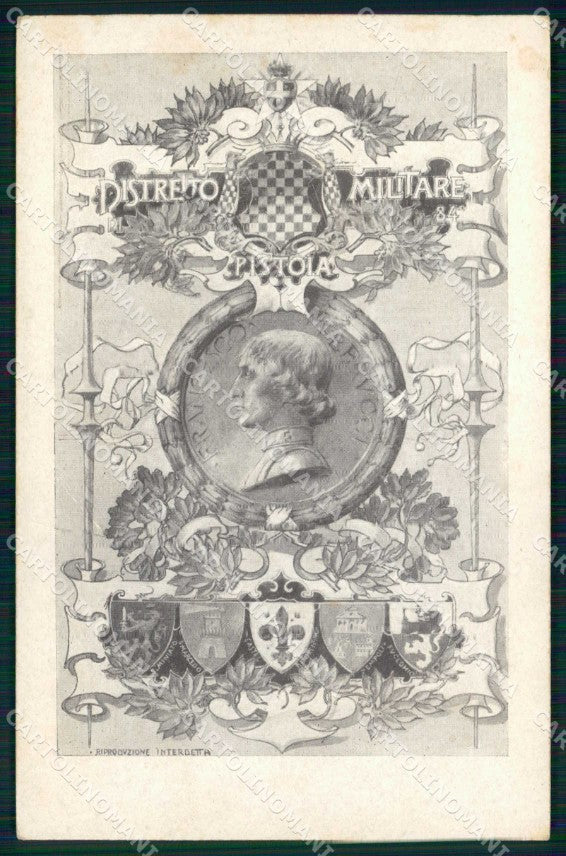 Militari Reggimentali 84° Distretto Militare Pistoia Empoli cartolina KF3978 – fronte