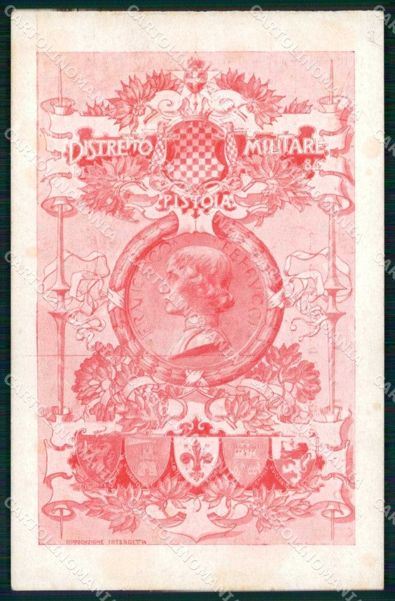 Militari Reggimentali 84° Distretto Militare Pistoia Ferrucci cartolina KF3980 – fronte