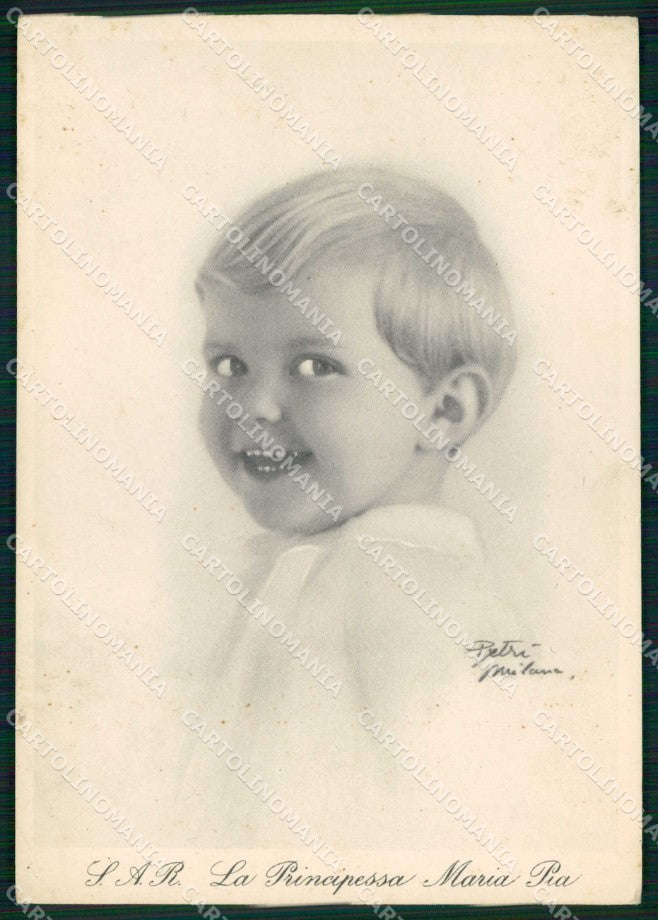 Royalty Reali Savoia Principessa Maria Pia FG cartolina KF3991 – fronte