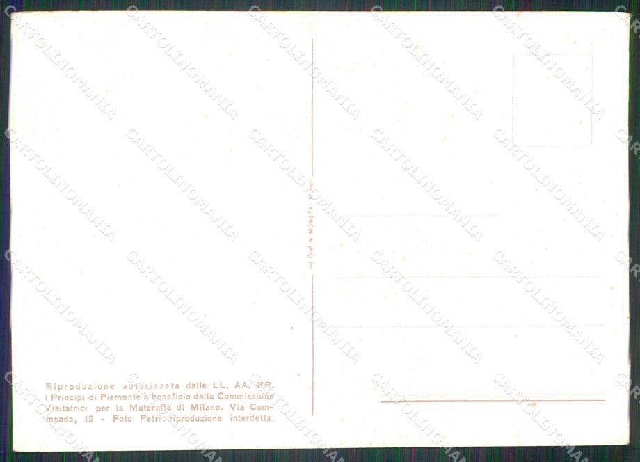 Royalty Reali Savoia Principessa Maria Pia FG cartolina KF3991 – retro