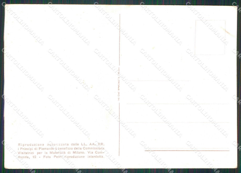 Royalty Reali Savoia Vittorio Emanuele di Savoia FG cartolina KF3992 – retro