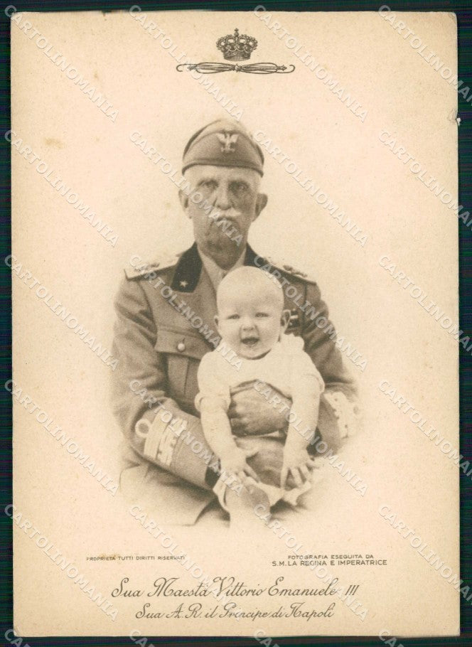 Royalty Reali Savoia Vittorio Emanuele III FG STRAPPINO cartolina KF3994 – fronte