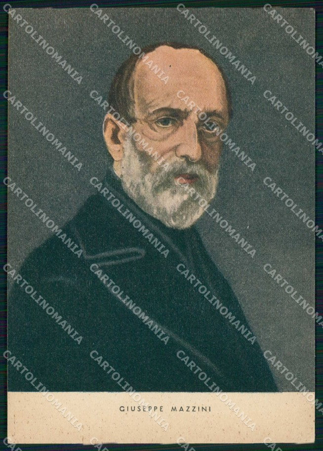 Politica Storia Italia Giuseppe Mazzini FG cartolina KF4005 – fronte