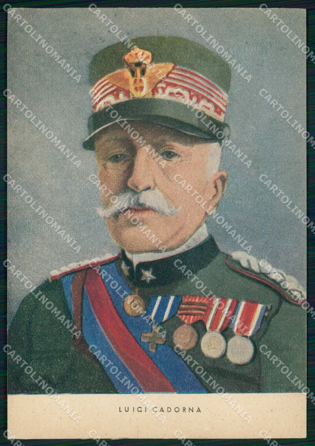 Politica Storia Italia Luigi Cadorna FG cartolina KF4006 – fronte