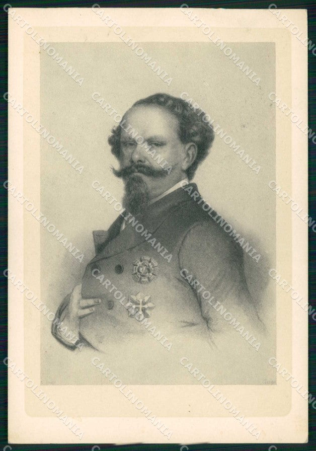 Politica Storia Italia Reali Savoia Vittorio Emanuele II FG cartolina KF4015 – fronte