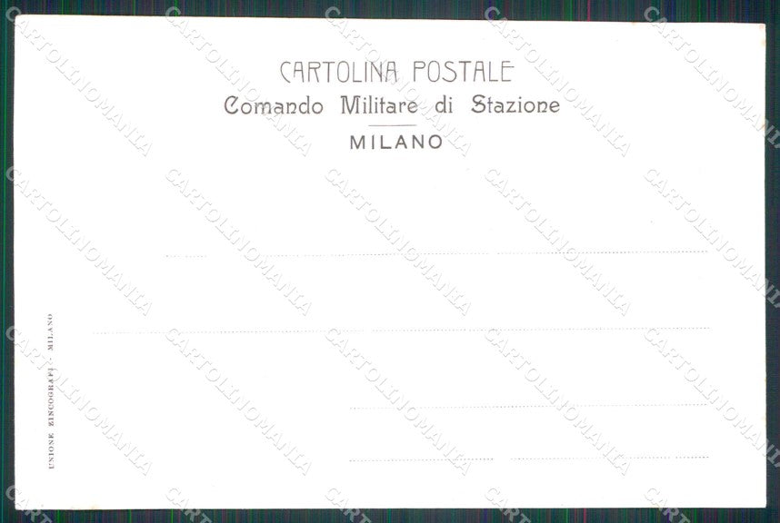 Militari Reggimentali Comando Militare di Stazione Milano cartolina KF4024 – retro