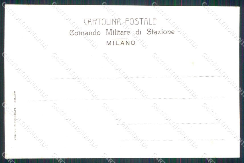 Militari Reggimentali Comando Militare di Stazione Milano cartolina KF4025 – retro