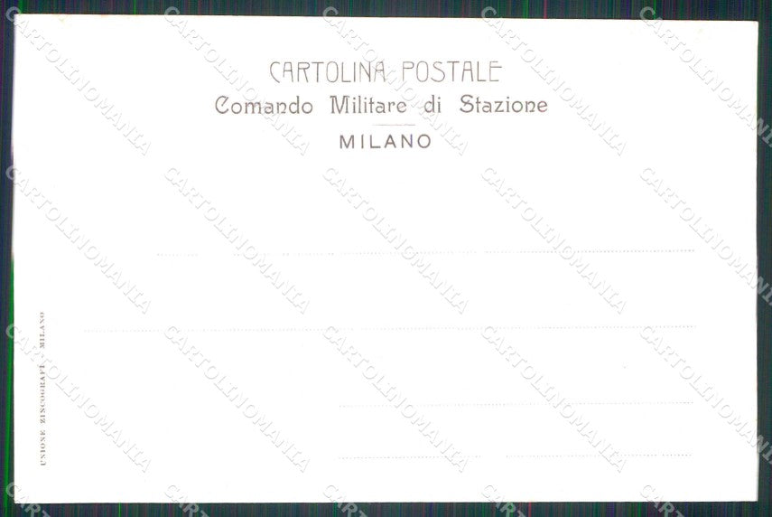Militari Reggimentali Comando Militare di Stazione Milano cartolina KF4027 – retro