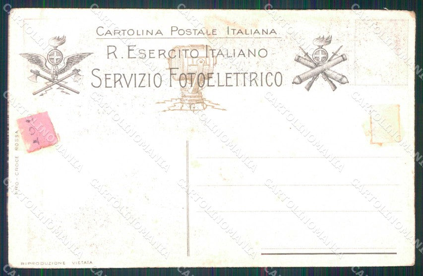 Militari Reggimentali Regio Esercito Servizio Fotoelettrico cartolina KF4043 – retro