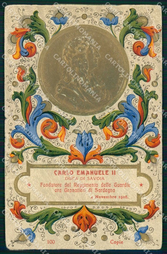 Militari Reggimentali Granatieri Sardegna Carlo Emanuele numerata PIEGHE KF4065 – fronte