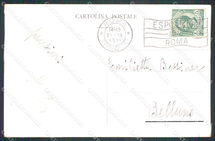 Militari Cinquantenario Regno Italia Pagliari Breccia cartolina KF4075 – retro