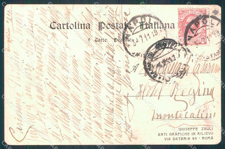 Politica Feste Cinquantenarie Unità Italia Roma Torino PIEGHE cartolina KF4100 – retro