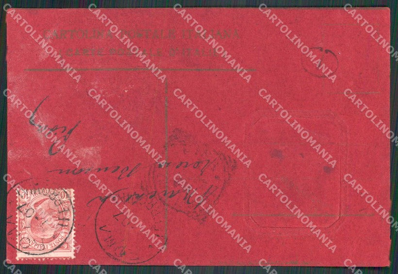 Politica Commemorativa Garibaldi Caprera PIEGA cartolina KF4105 – retro