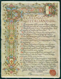 WWI Propaganda Decalogo dell'Italiano Tricolore Firenze Doppia cartolina KF4108 – fronte