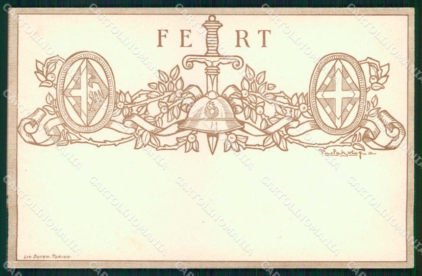 Militari Propaganda FERT Assalto Torino Paola Bologna cartolina KF4111 – fronte