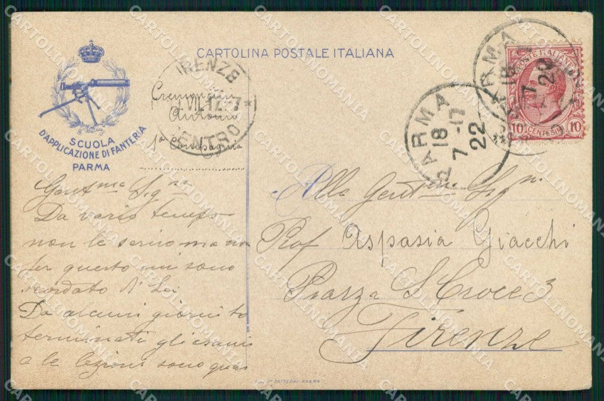 Militari Scuola Applicazione Fanteria Parma cartolina KF4118 – fronte