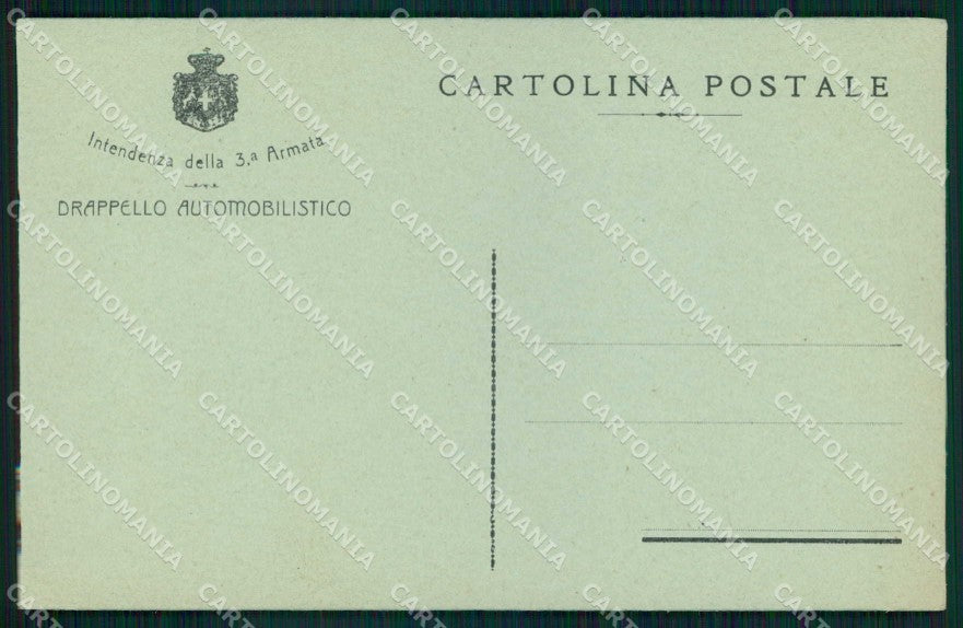 Militari Intendenza 3° Armata Drappello Automobilistico cartolina KF4124 – fronte