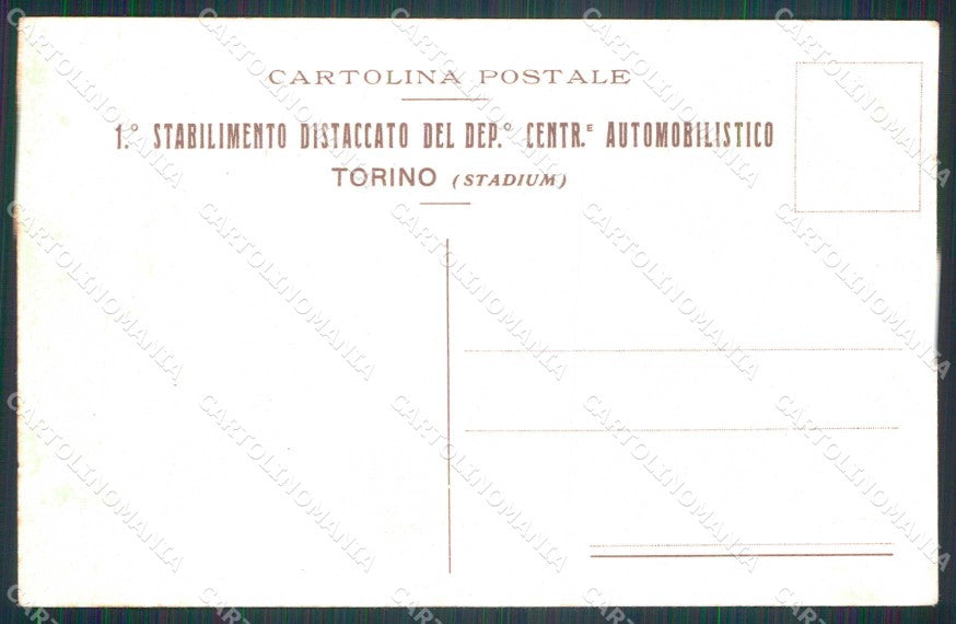 Militari 1° Stabilimento Distaccato Automobilistico Torino cartolina KF4132 – retro